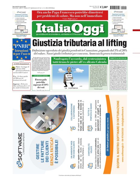 Italia oggi : quotidiano di economia finanza e politica